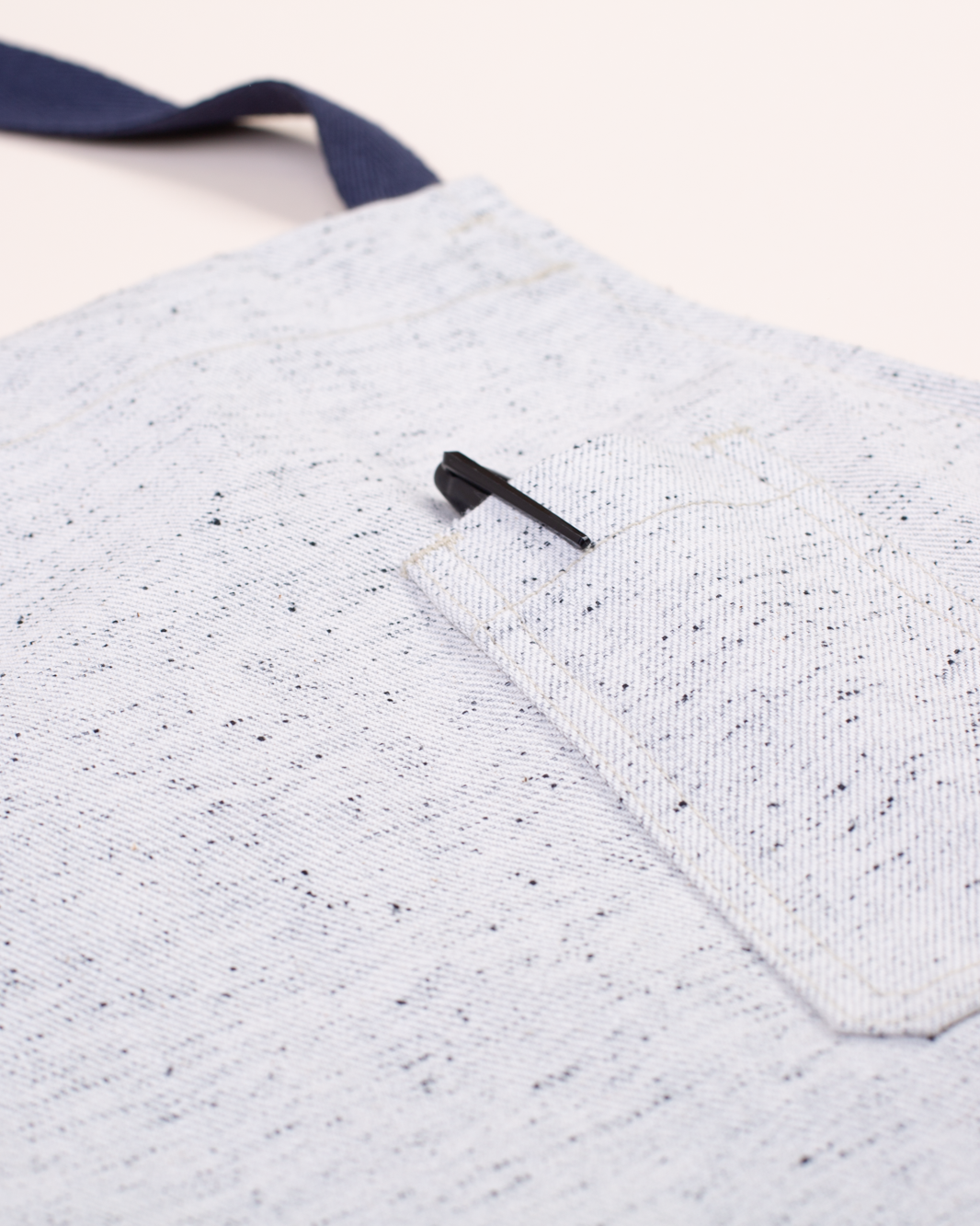 Patch Pocket Apron | Heather Denim