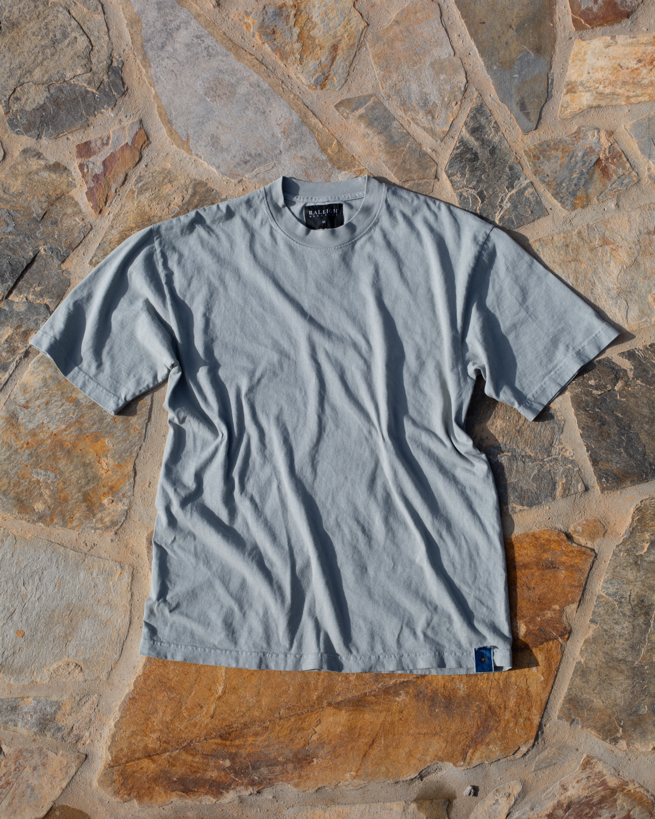 Crew Neck Tab Tee | Mint Green