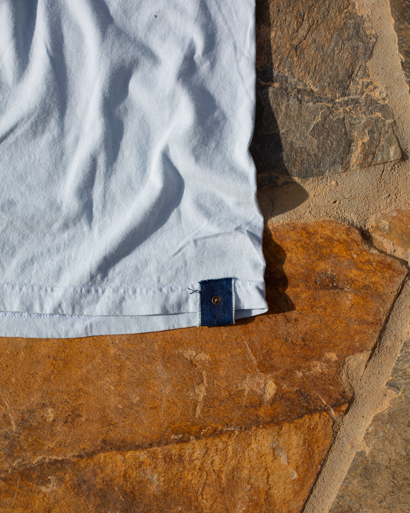 Crew Neck Tab Tee | Carolina Blue