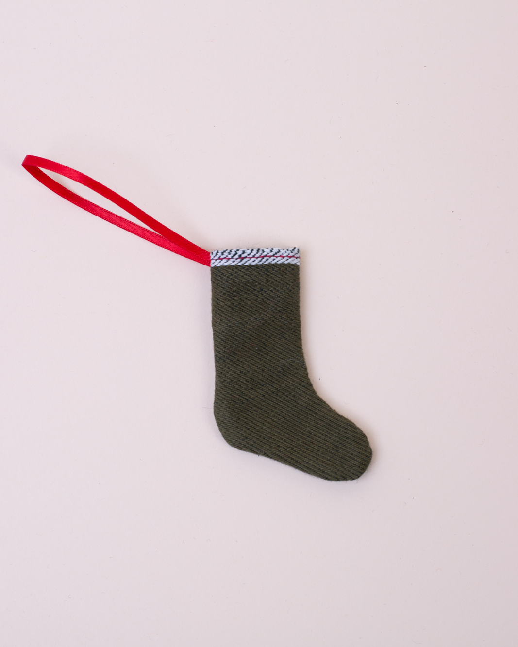 Stocking Ornament | Olive Selvage