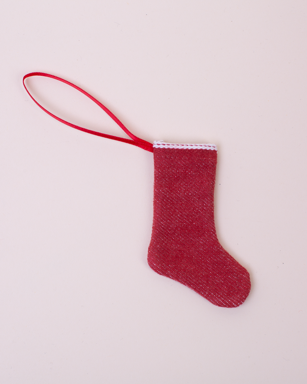 Stocking Ornament | Red Selvage
