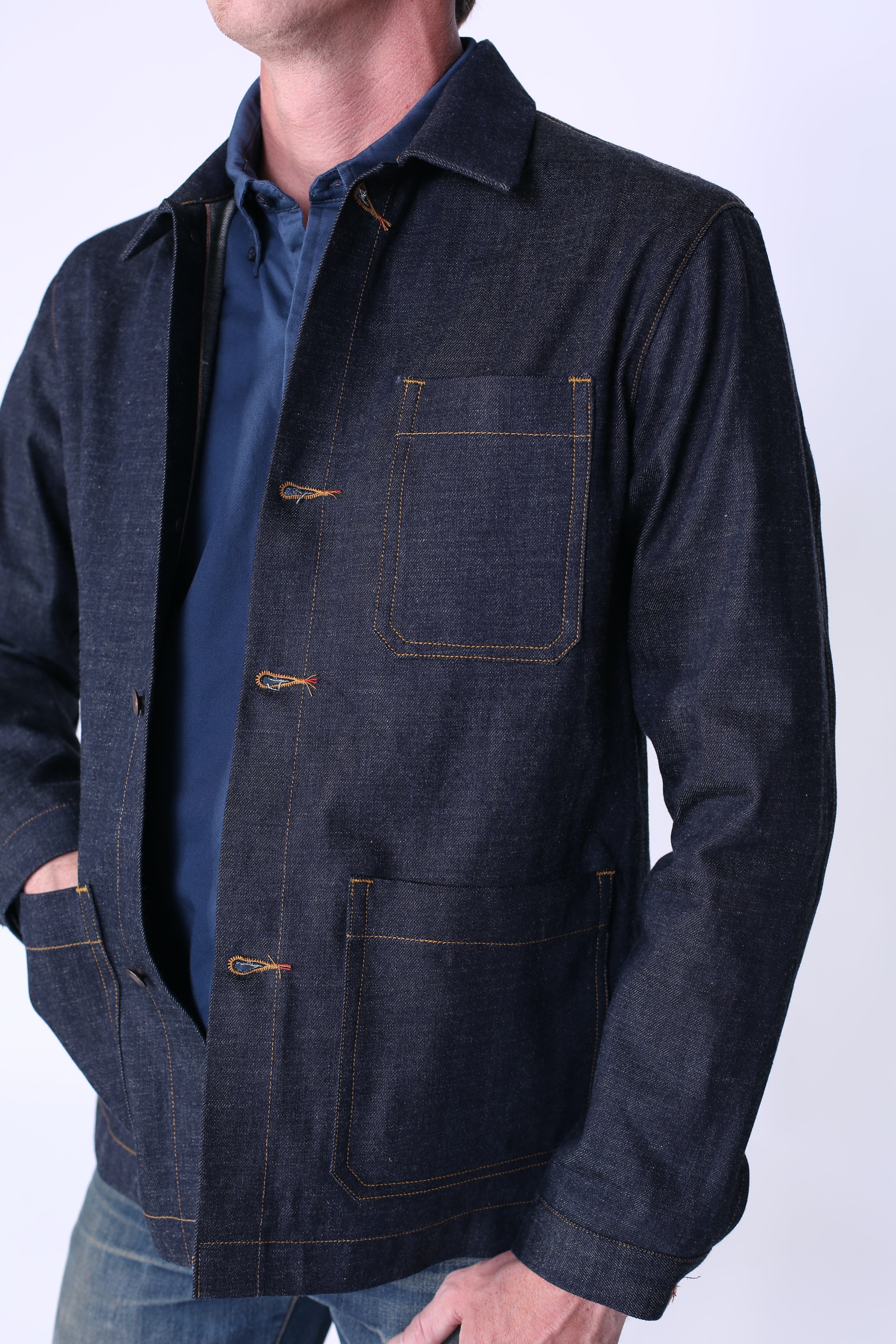 Patch Pocket Chore Coat | OG Selvage Denim