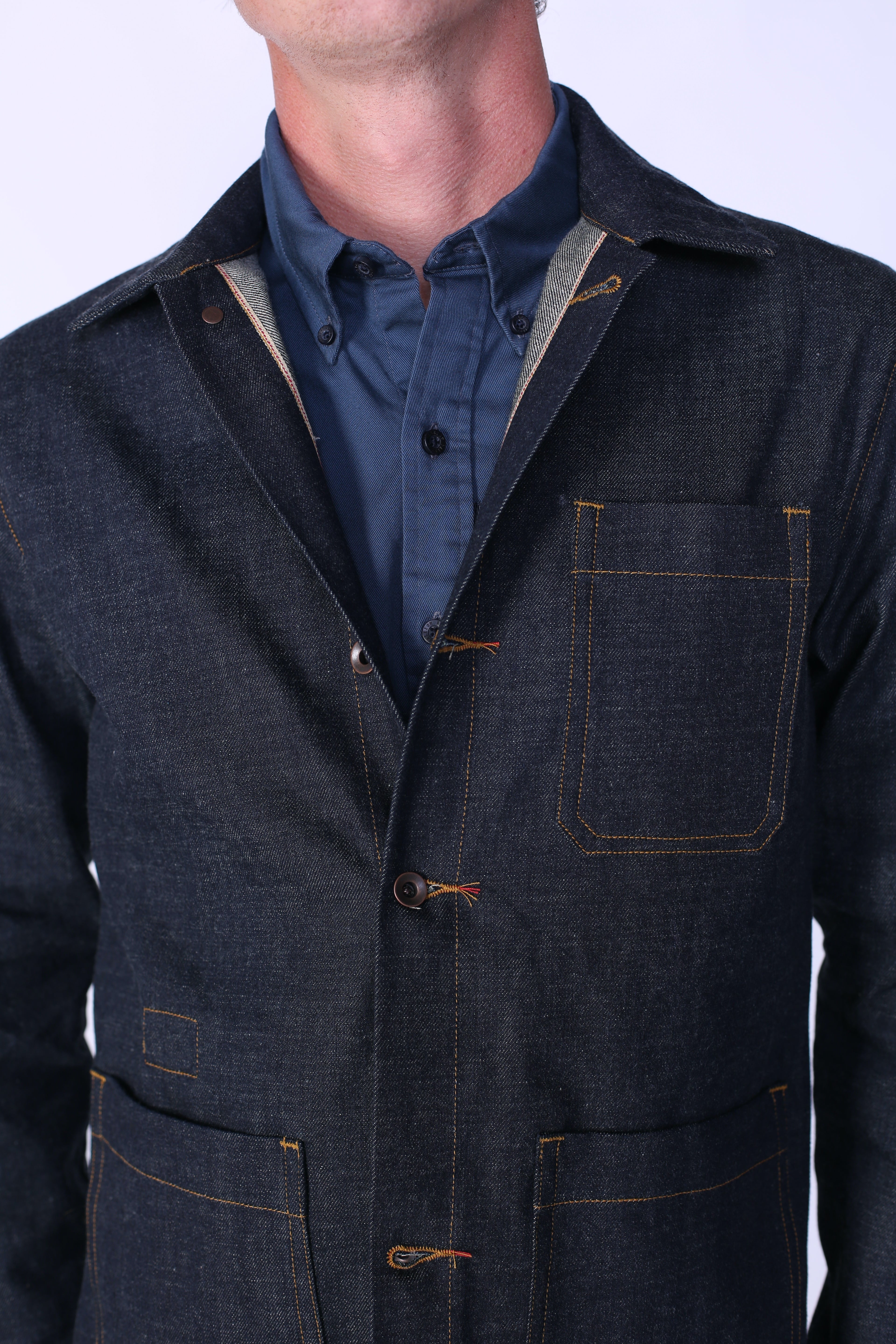 Patch Pocket Chore Coat | OG Selvage Denim