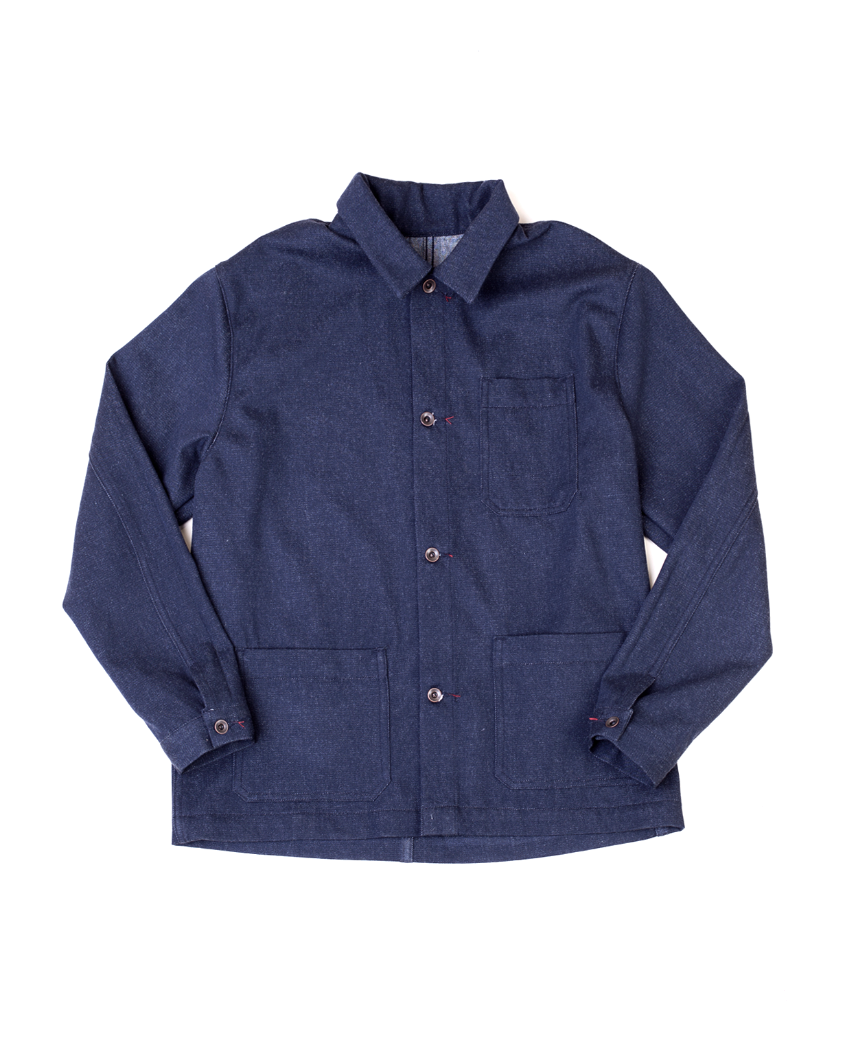 Patch Pocket Chore Coat | Wool Denim