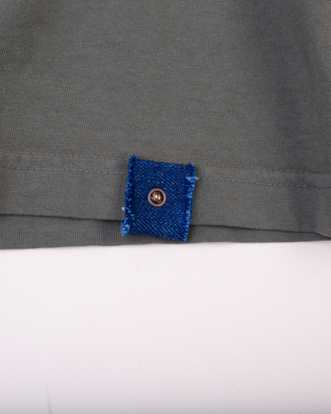 Crew Neck Tab Tee | Army