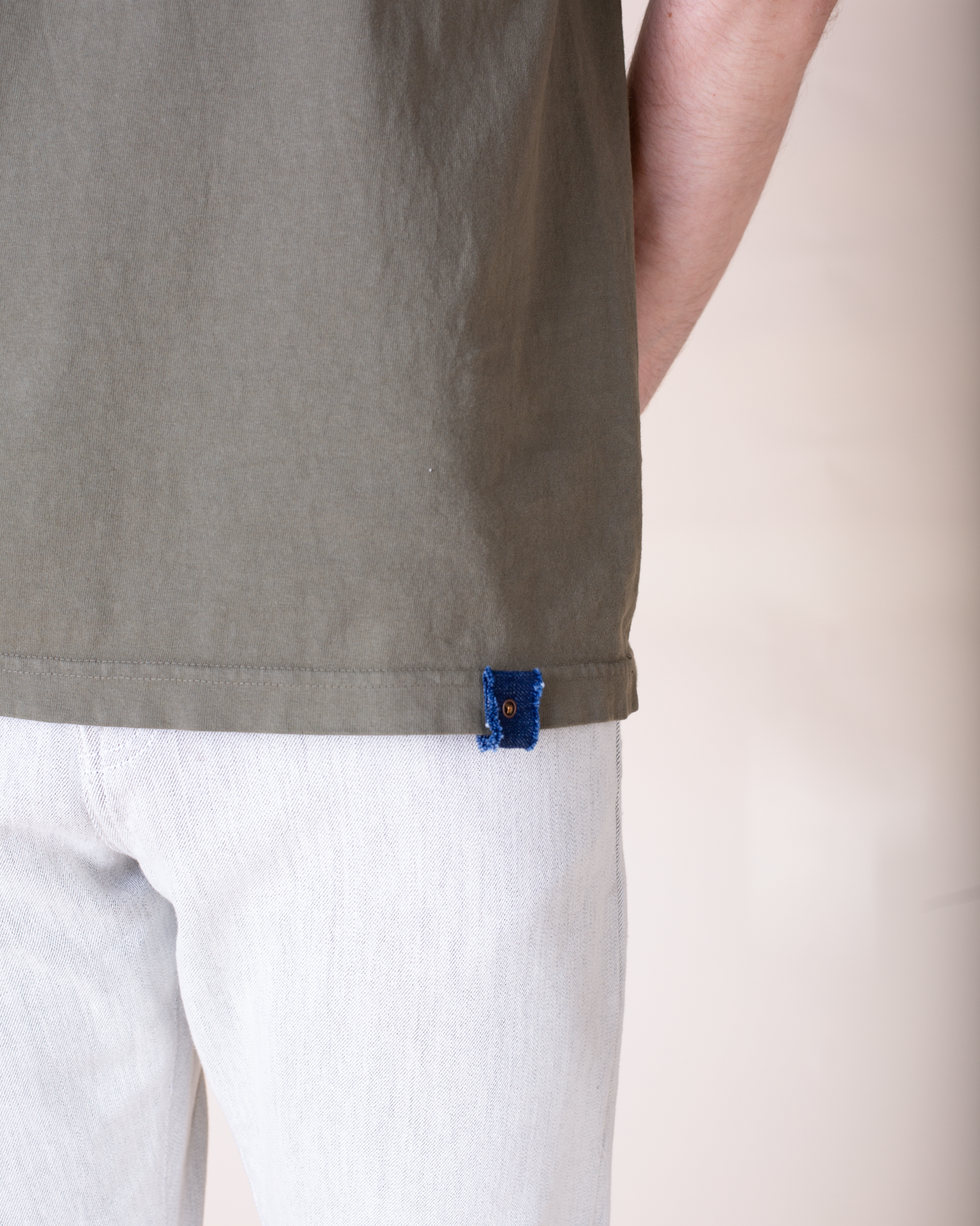Crew Neck Tab Tee | Army
