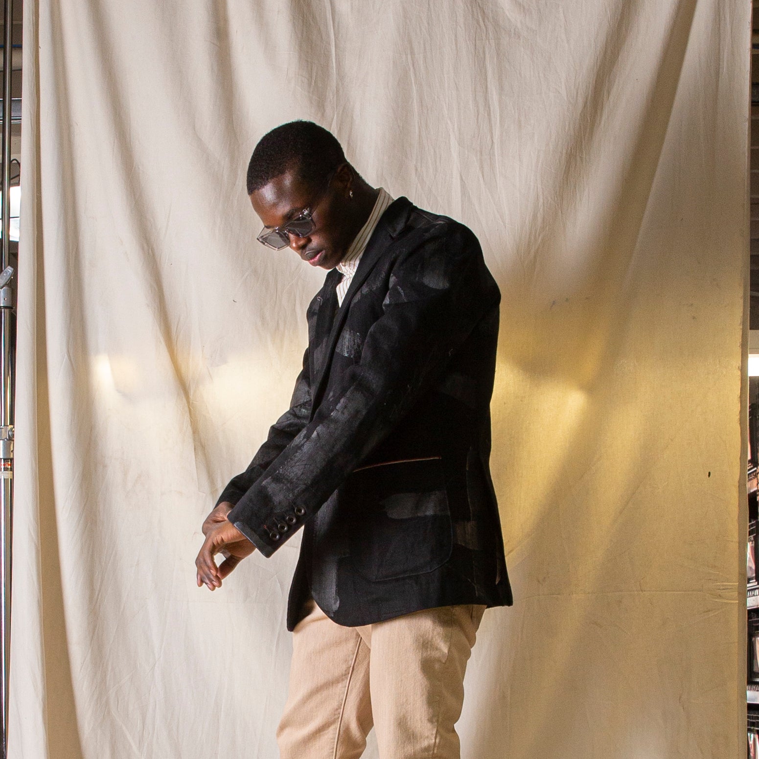 Dare Sportcoat — Hand Painted Black Vidalia Mills Denim