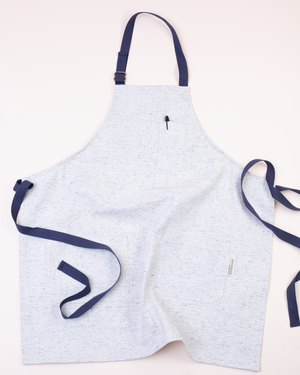 Patch Pocket Apron | Heather Denim