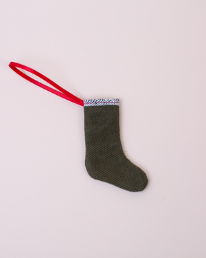 Stocking Ornament | Olive Selvage