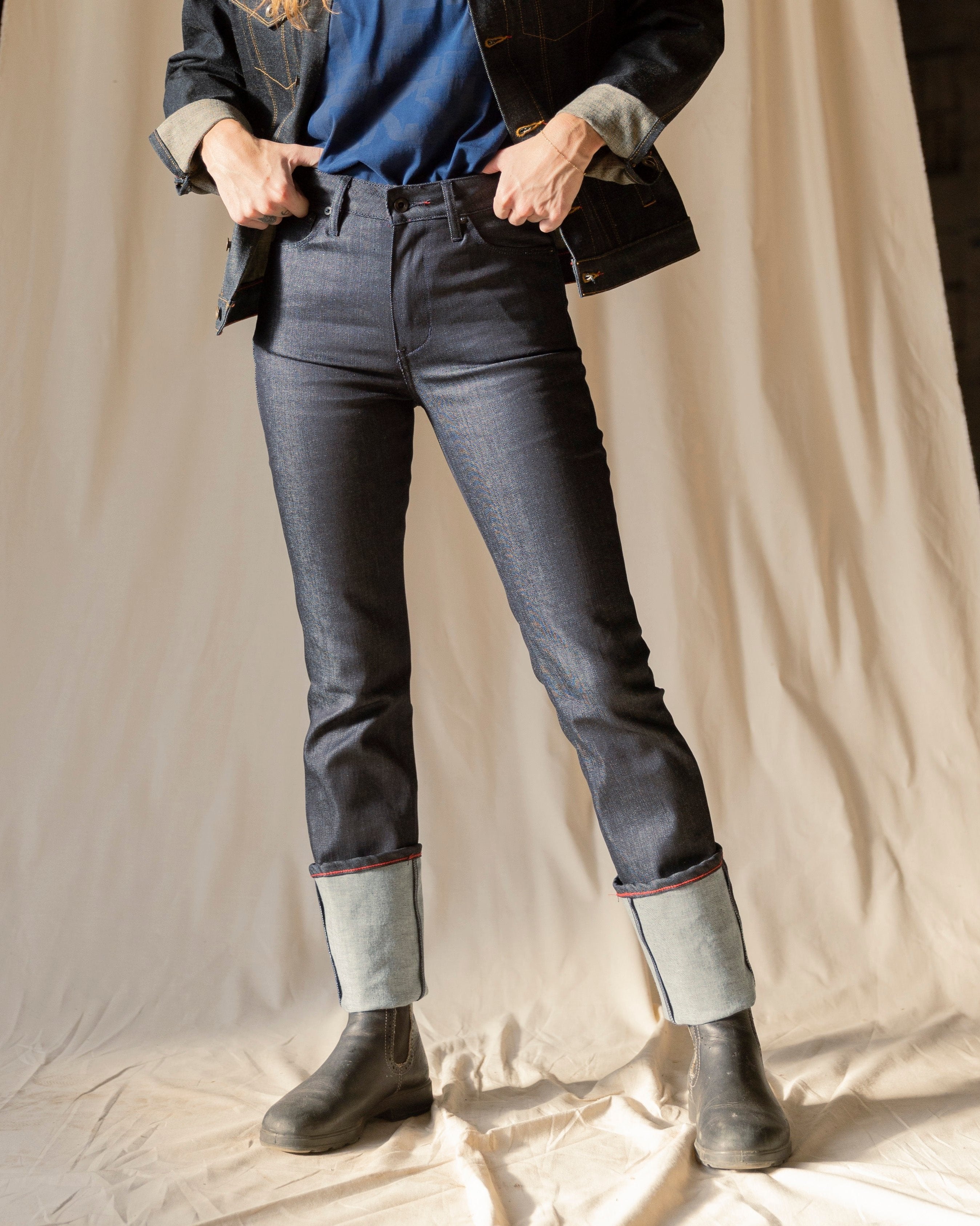 Madison | Raw Stretch | Tonal Stitch