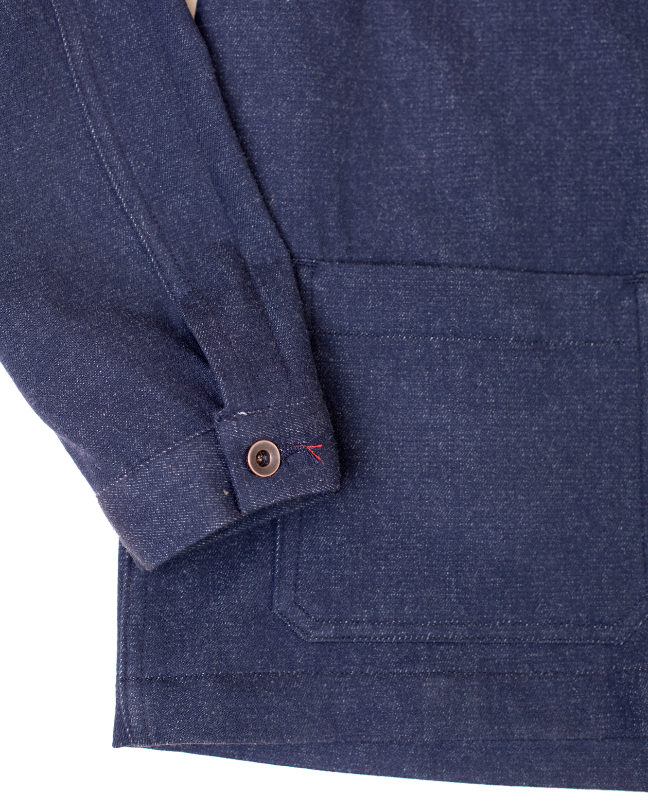 Patch Pocket Chore Coat | Wool Denim