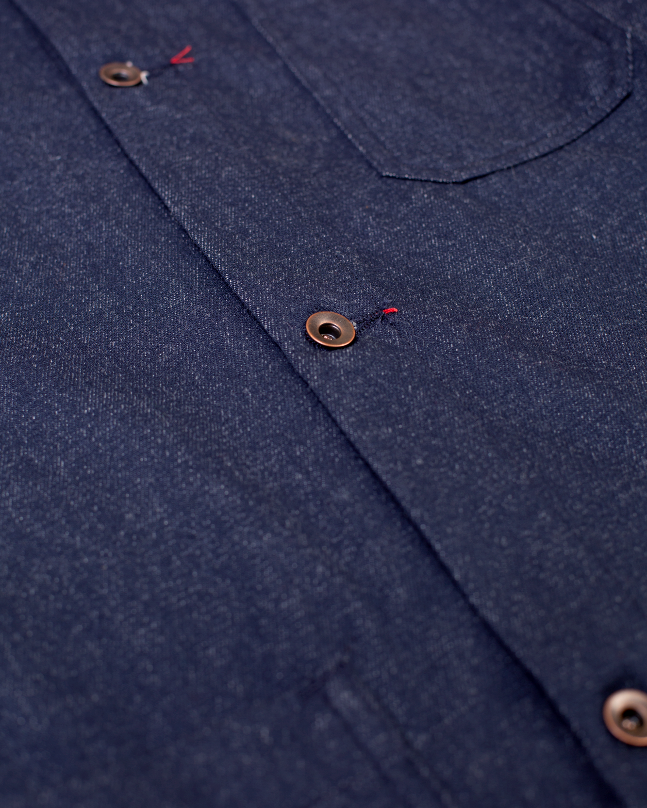 Patch Pocket Chore Coat | Wool Denim