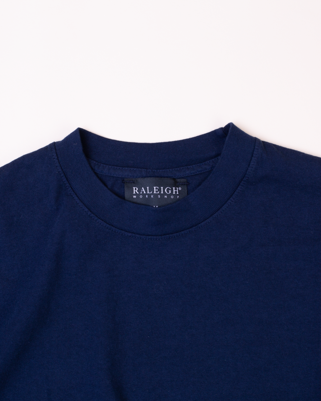 Crew Neck Tab Tee | Navy