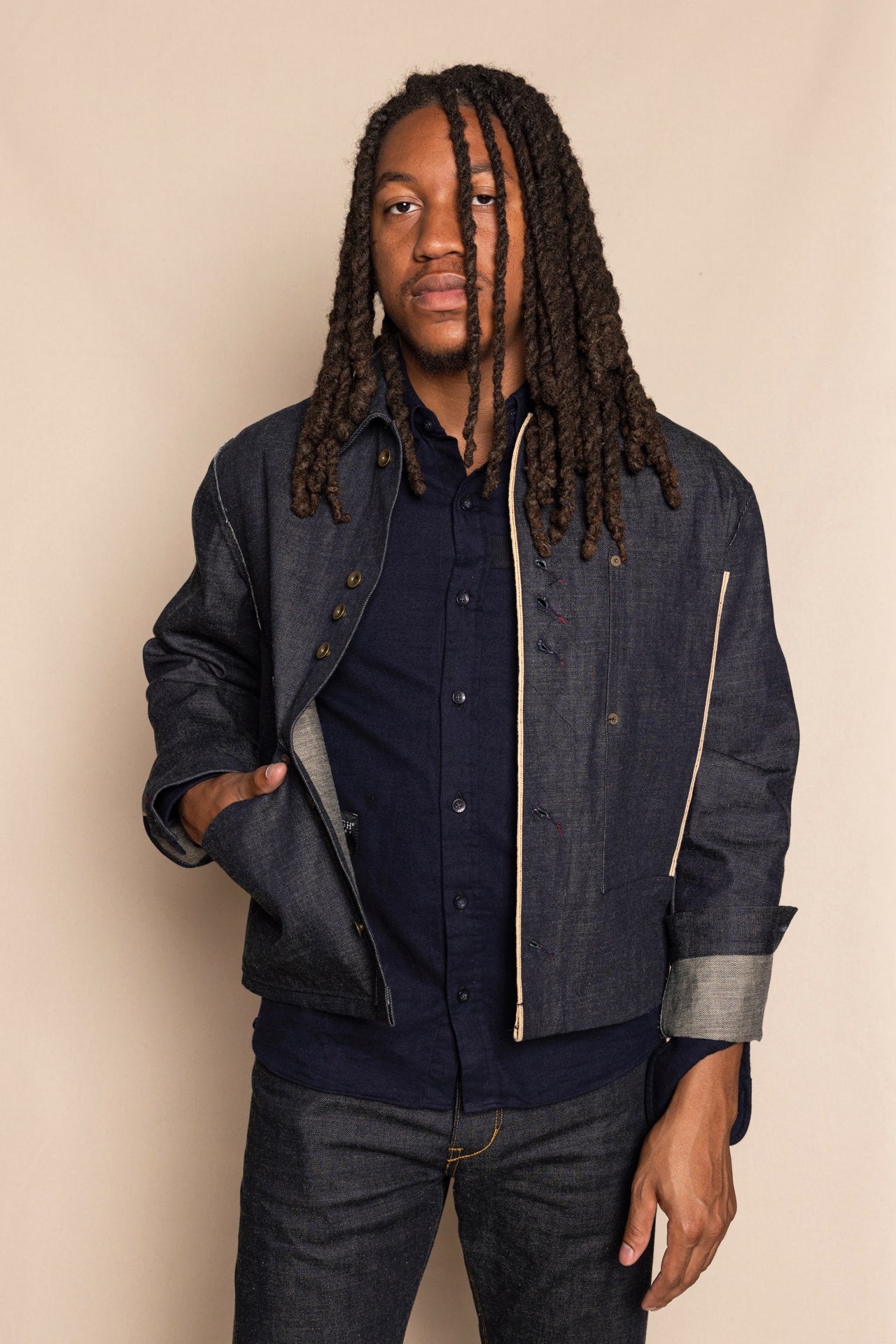 angle hover: OG Selvage Denim