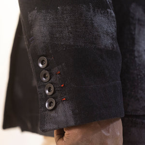 angle hover: Hand Painted Black Vidalia