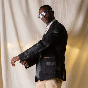 Dare Sportcoat — Hand Painted Black Vidalia Mills Denim